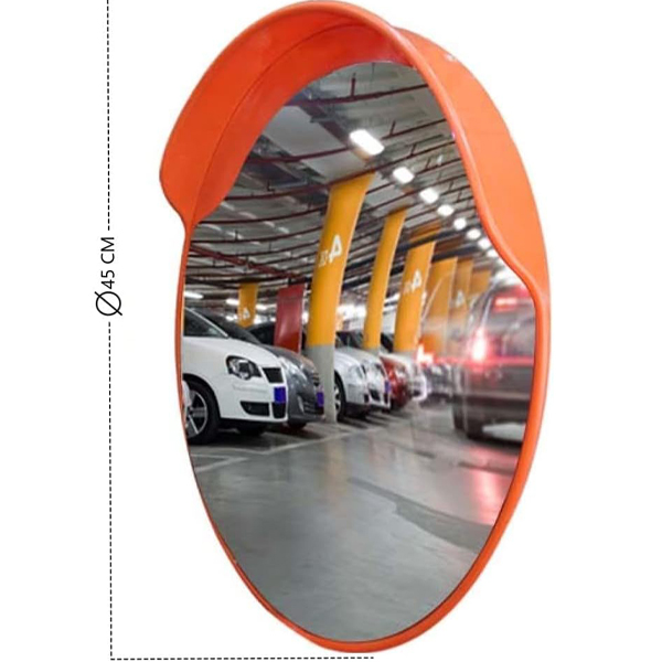 45cm Wide Angle Visible High-Definition Convex Security Round Mirror for Driveway 