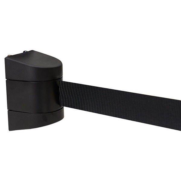 Black Magnetic Durable & Retractable Crowd Control Barrier