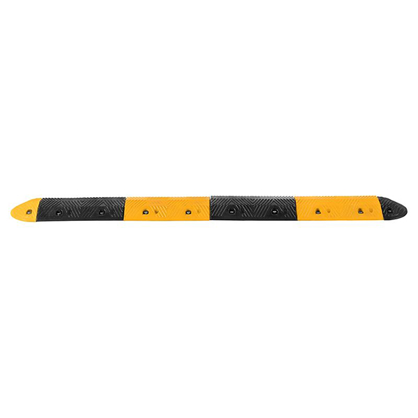 Black & Yellow Recycled Rubber Speed Ramp With Ends