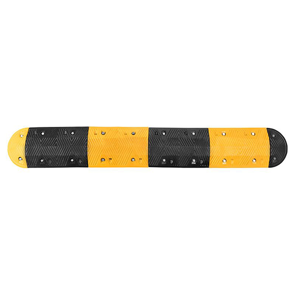 Black & Yellow Recycled Rubber Speed Ramp With Ends