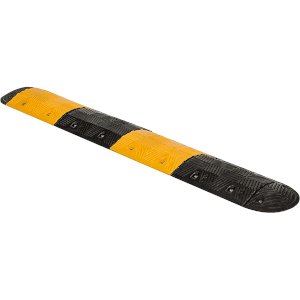 Black & Yellow Recycled Rubber Speed Ramp With Ends