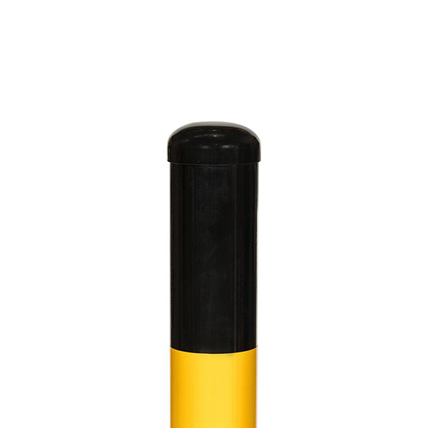 Black & Yellow Round Parking Barriers for Commercial or Private Use