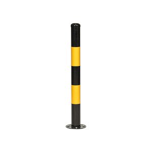 Black & Yellow Round Parking Barriers for Commercial or Private Use