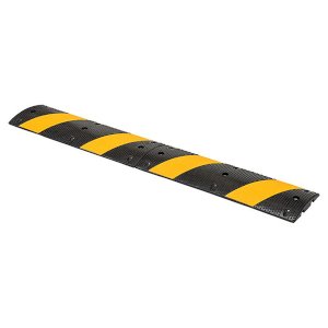 Highly Visible Black & Yellow Rubber Sleeping Policeman Ramp