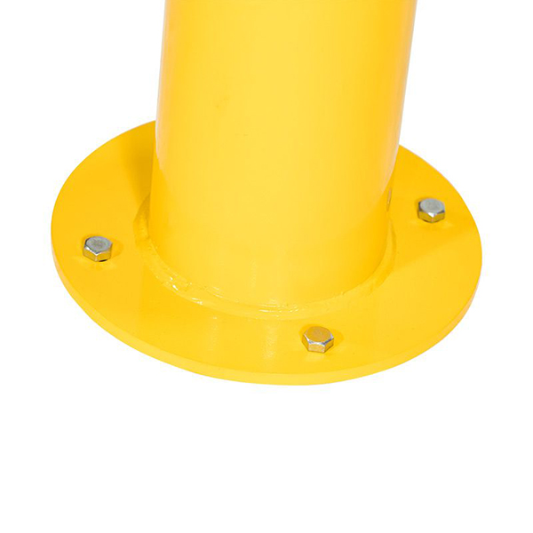 Heavy-Duty Applications Bolt Down Metal Road Safety Protection Yellow Post