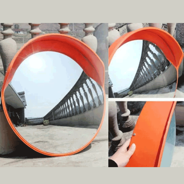 60CM Wide-Angle HD Convex Safety Mirror for Driveways Durable Plastic Body