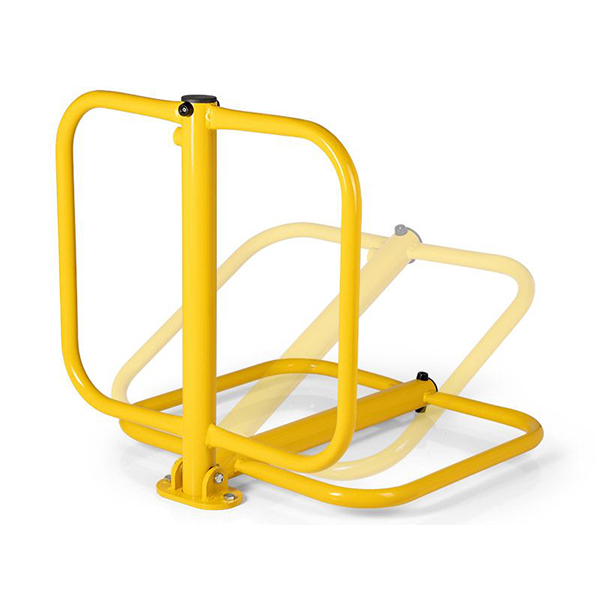 Driveway Fold Down Parking Yellow Heavier Duty Strong & Durable Steel Barrier 