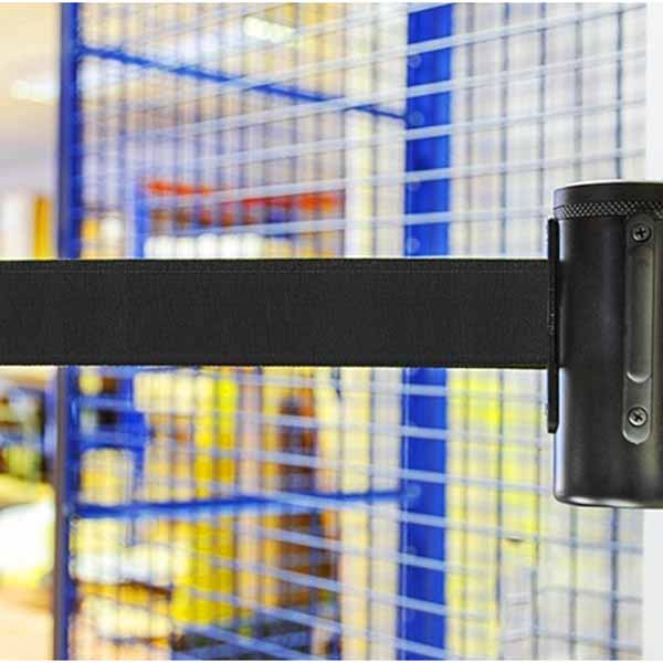 Durable Heavy-Duty Retractable Barrier Tape for Checkouts, Doorways and Entrances