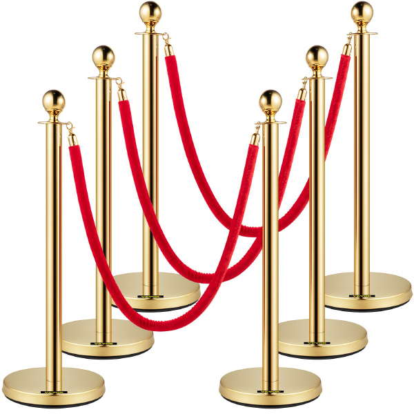 Durable Twisted Barrier Rope for Crowd Control and Queue Management