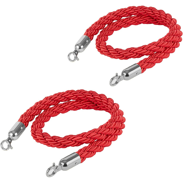 Durable Twisted Barrier Rope for Crowd Control and Queue Management