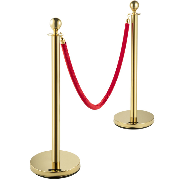 Durable Twisted Barrier Rope for Crowd Control and Queue Management