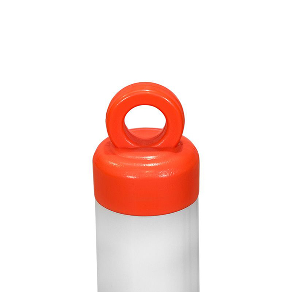 Flexible Red & White Polyethylene Traffic Post