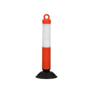 Flexible Red & White Polyethylene Traffic Post