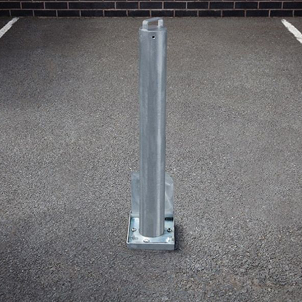 Galvanized Steel Retractable Parking Security Telescopic Bollard