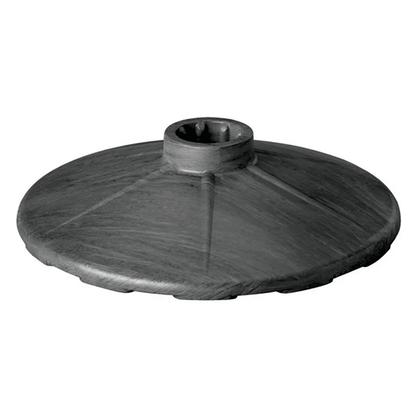 Heavy Duty Black Plastic Base for Post & Chain Support