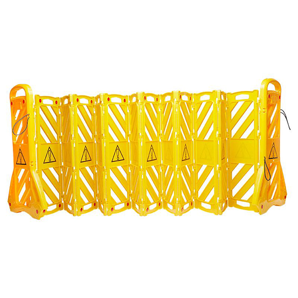 Heavy Duty Yellow Portable Safety Barrier Long Term Durable