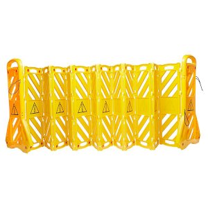 Heavy Duty Yellow Portable Safety Barrier Long Term Durable