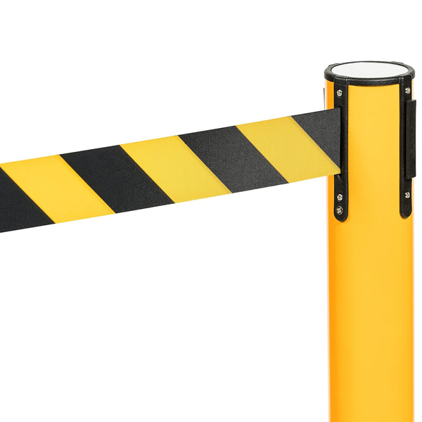 Sturdy & Non-trip Rectangular Pull Out Yellow Barrier 