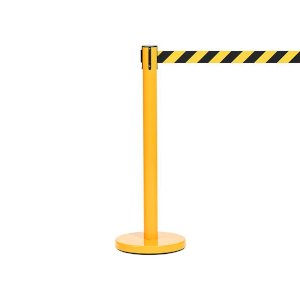 Sturdy & Non-trip Rectangular Pull Out Yellow Barrier 