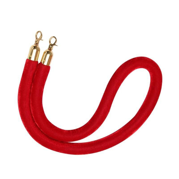 Red Velvet Barrier Ropes Perfect for Cafes, Galleries & Venues