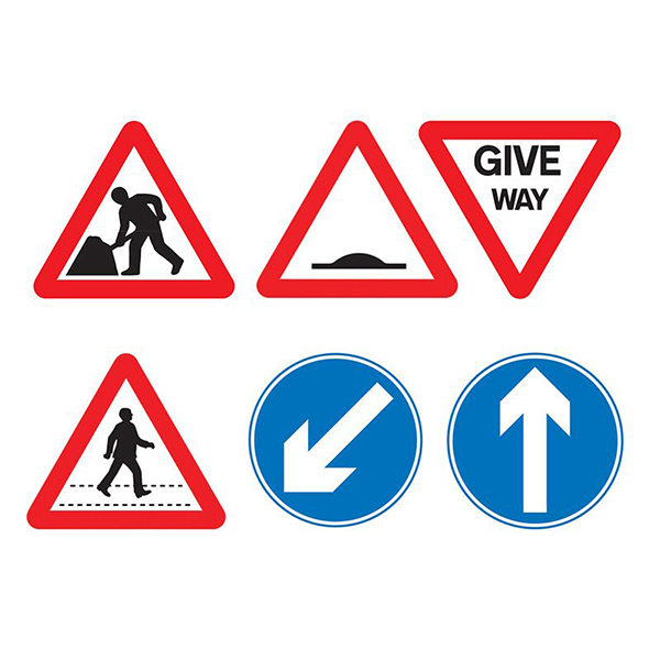 Self-Standing Metal Framed Economy Work Traffic Signs