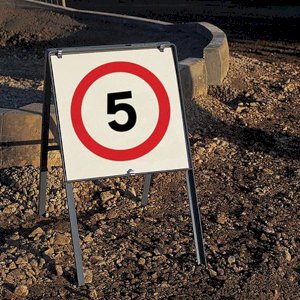 Self-Standing Metal Framed Economy Work Traffic Signs