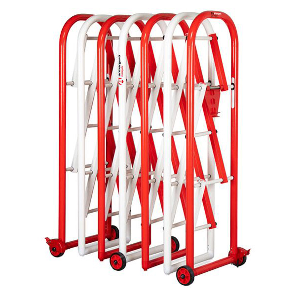  Red & White Ultra-Strong Aluminum Expandable Barrier Gate