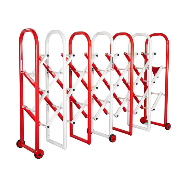  Red & White Ultra-Strong Aluminum Expandable Barrier Gate