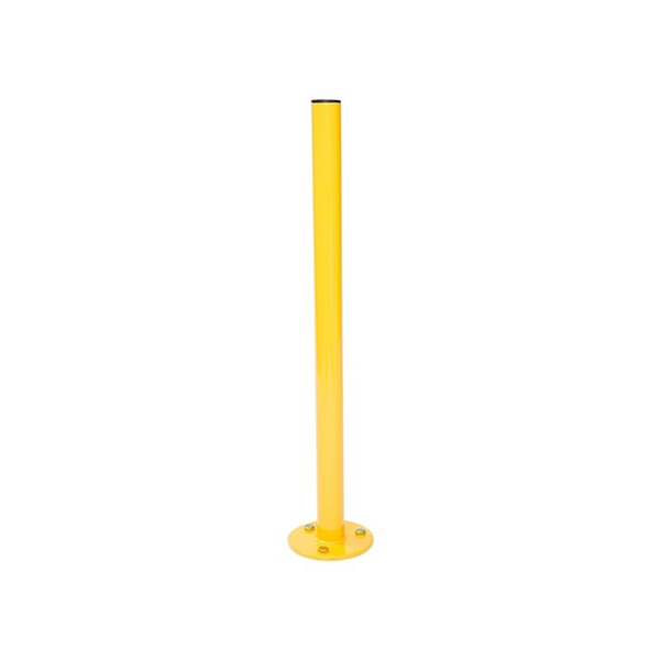 Yellow Fixed Corrosion-Proof Parking Security Post Barrier