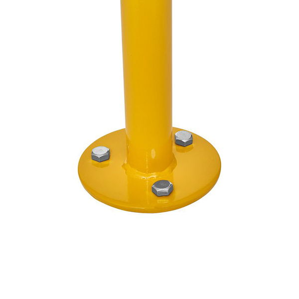 Yellow Fixed Corrosion-Proof Parking Security Post Barrier